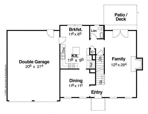 First Floor image of Morgan-A House Plan